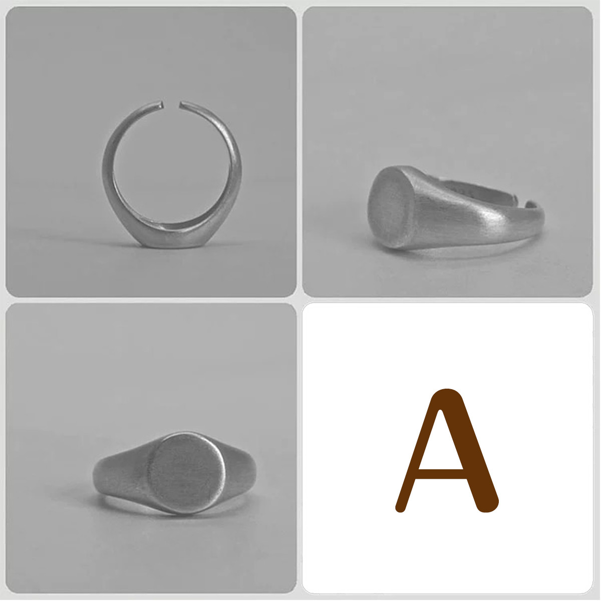 〇 Ring 〇 925スターリング シルバー  リング  調節可能 オープンリング