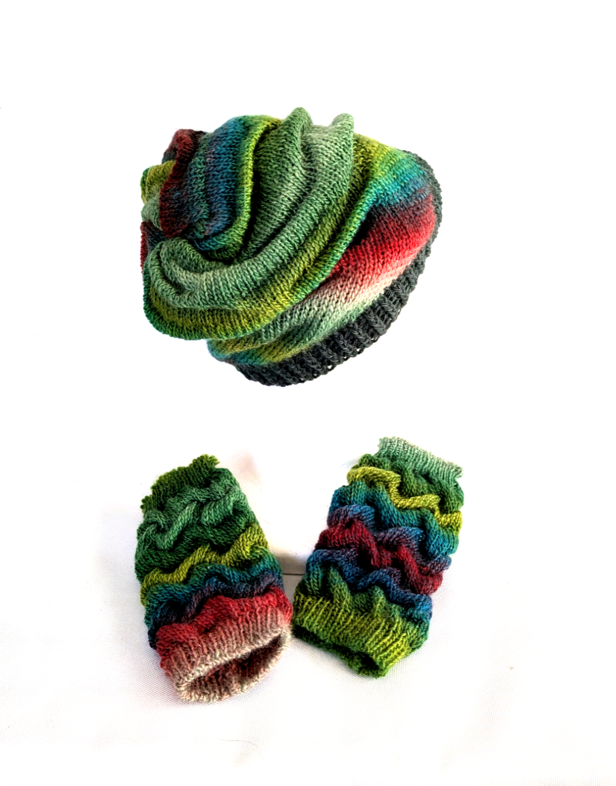 Creema限定　送料無料　帽子とハンドウオーマーのセット