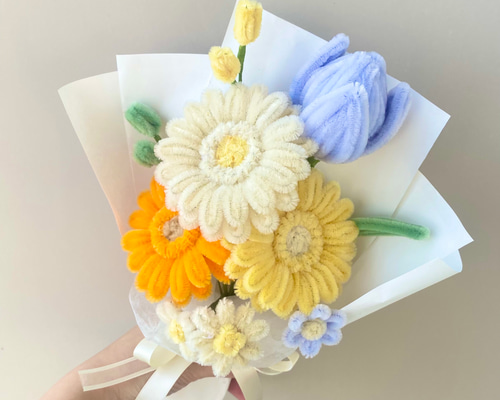 ガーベラのブーケ モールフラワー｜お祝いや記念日のプレゼント