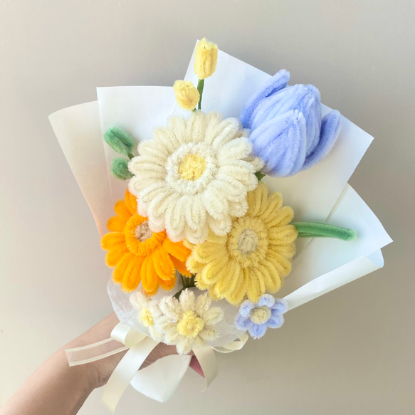 ガーベラのブーケ モールフラワー｜お祝いや記念日のプレゼント