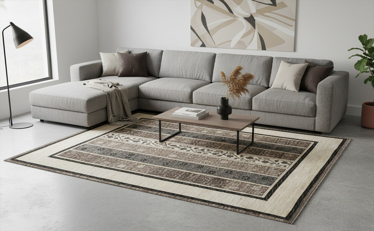 冬は暖かく夏は涼しい　肌ざわり最高　ガゼニラハット　無染めウール　ラグ　299x234㎝　P-SP15