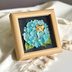 複製画］和紙ちぎり絵アートプリント（無料ラッピング付き)『春の花と