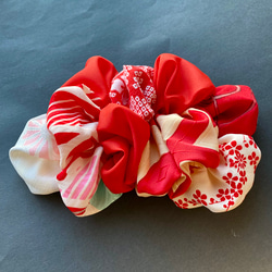 ピンク 絞り 和柄 髪飾り 和装ヘッドドレス ボンネット 成人式 七五三