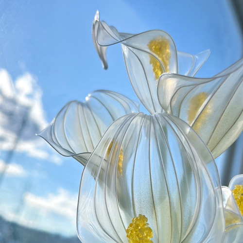 幸せの輪】カラーのリース風ブーケ 5本 b2040 一輪挿し・花瓶・花器