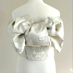 スタイリッシュな古典　振袖用　作り帯付け帯　変わり結　胴巻き〜90cm　正絹 スタイリッシュな古典 振袖用 作り帯付け帯 変わり結 胴巻き〜90cm