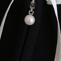 【人気のニットジレワンピ！】ホールガーメント オープンファスナー ジレワンピース【ブラック】 14枚目の画像