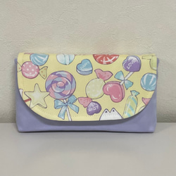 小さめなカトラリーケース入れ、箸袋、箸入れ、マジックテープタイプ　　　#2219-3 1枚目の画像