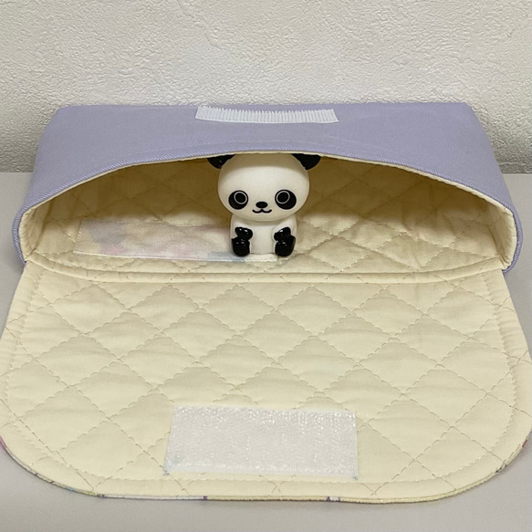 小さめなカトラリーケース入れ、箸袋、箸入れ、マジックテープタイプ　　　#2219-3 4枚目の画像