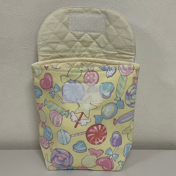 可愛いコップ入れ、コップ袋マジックテープタイプ   #2219-5 4枚目の画像