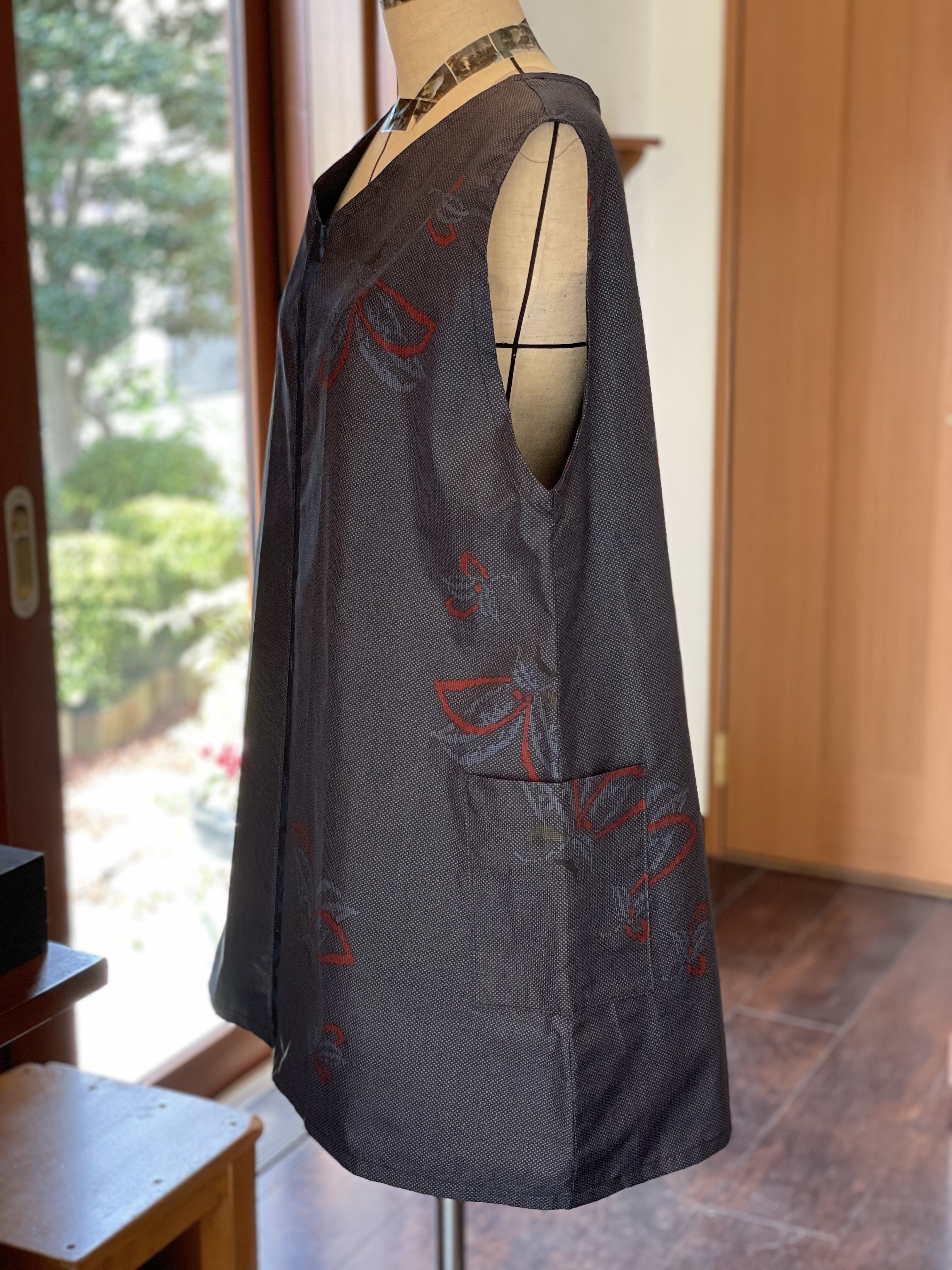 着物リメイク　前後どちらからでもベスト