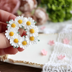 レース編み・藤の花のシュシュ シュシュ Puu crochet 通販 17364243