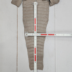 【mayumayu 様専用商品】ワニ革  半艶マット  グレージュ  No.C007002/6995 7枚目の画像