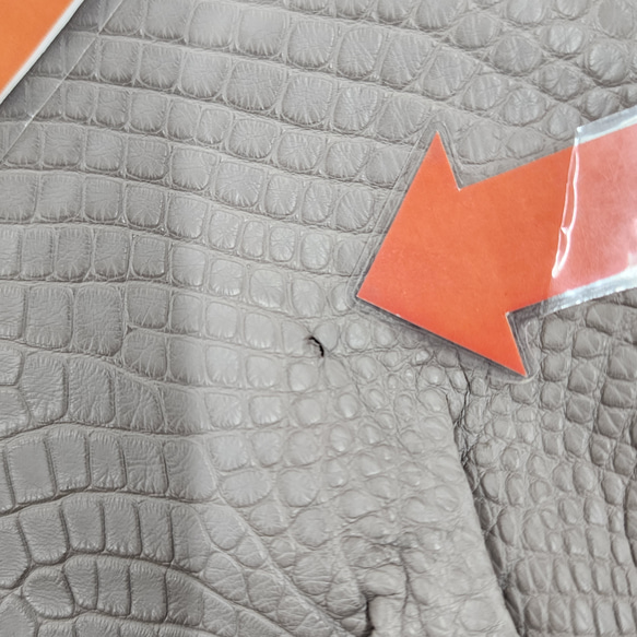 【mayumayu 様専用商品】ワニ革  半艶マット  グレージュ  No.C007002/6995 11枚目の画像
