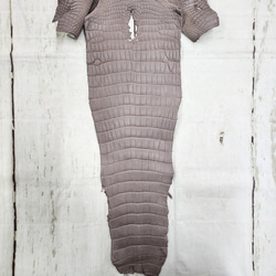 【mayumayu 様専用商品】ワニ革  半艶マット  グレージュ  No.C007002/6995 15枚目の画像