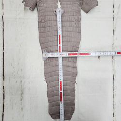 【mayumayu 様専用商品】ワニ革  半艶マット  グレージュ  No.C007002/6995 17枚目の画像