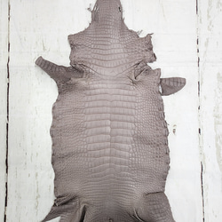 【mayumayu 様専用商品】ワニ革  半艶マット  グレージュ  No.C007002/6995 12枚目の画像