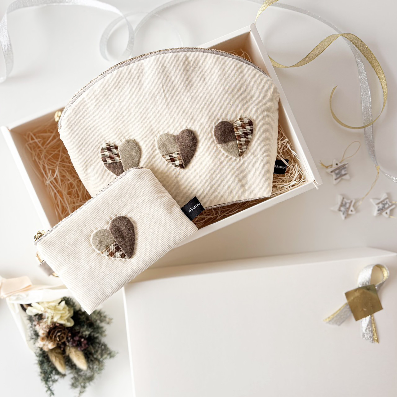 【Creema限定】ハートのポーチのクリスマスコフレ