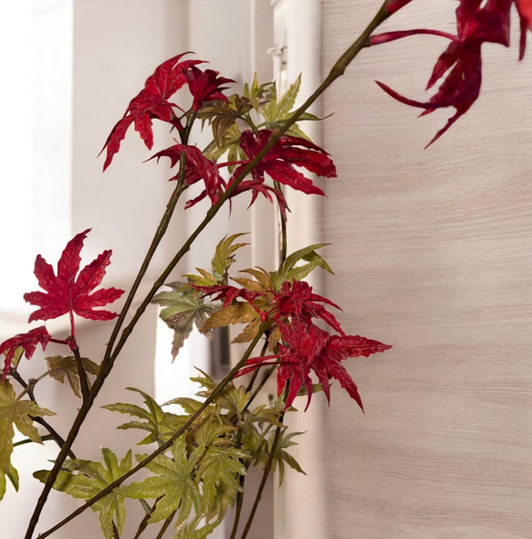 光触媒　人工観葉植物　ウォールグリーン　フェイクグリーン　フレキシブルもみじ 4枚目の画像