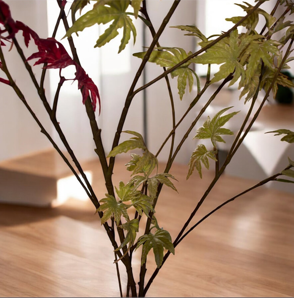 光触媒　人工観葉植物　ウォールグリーン　フェイクグリーン　フレキシブルもみじ 6枚目の画像