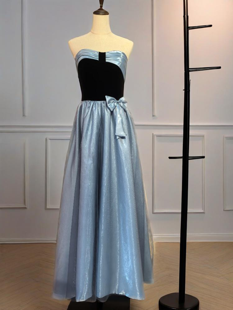 エレガント  ハンドメイド  ベアトップ 　ロングドレス  ビジュードレス 音楽会 発表会など 結婚D008