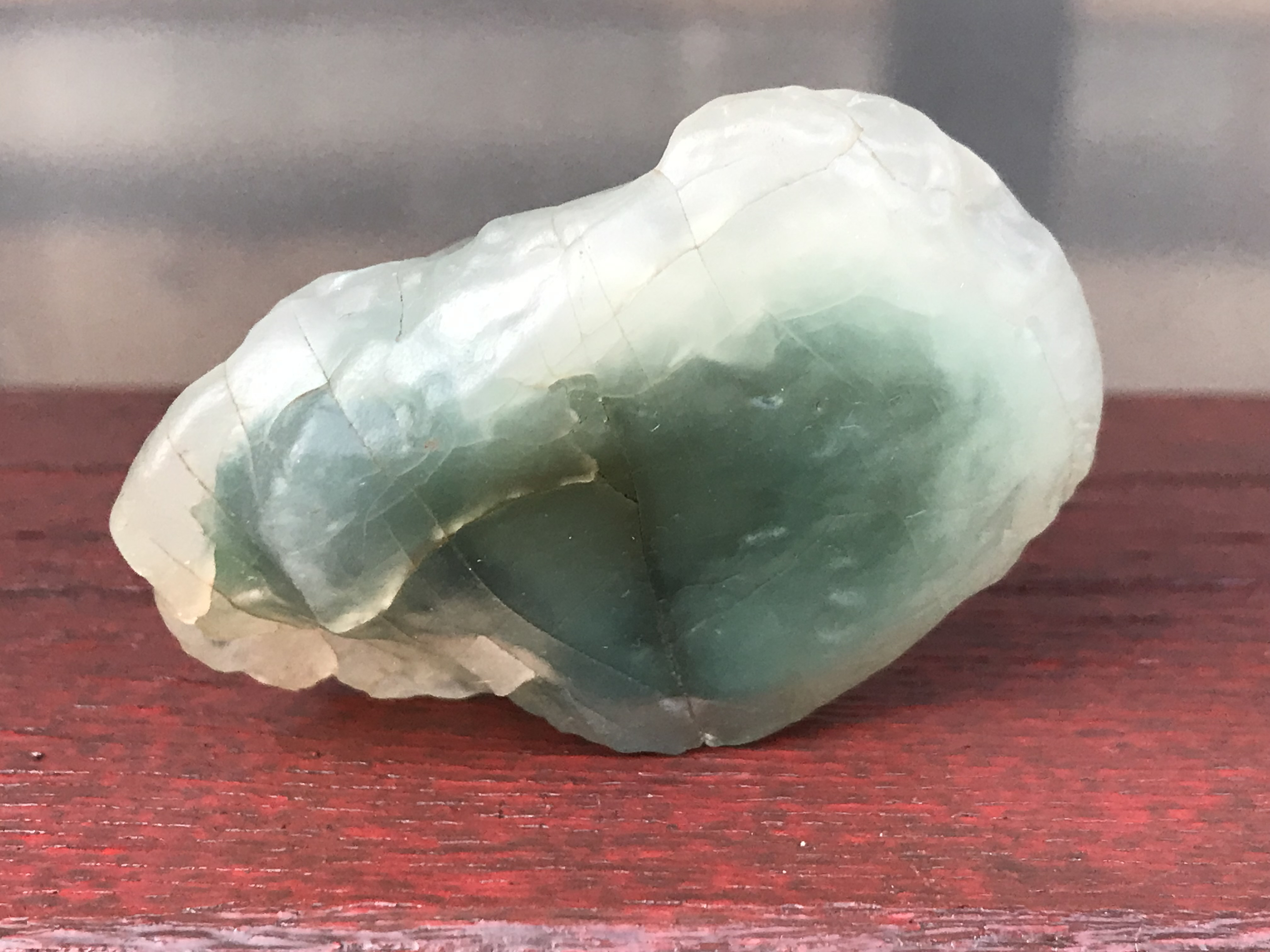 ゴビ石−1416 ゴビ瑪瑙　原石　緑