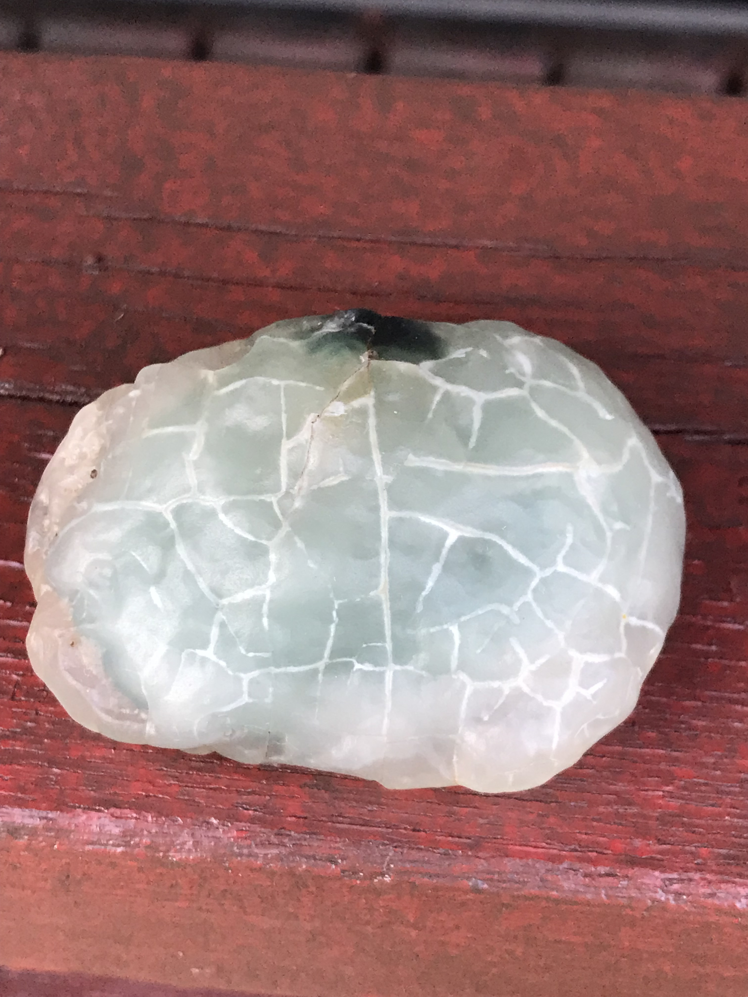 ゴビ石−1416 ゴビ瑪瑙　原石　緑