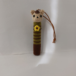 お地蔵様のあみぐるみ☆携帯ヒモタイプ 御守り付き キーホルダー