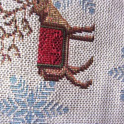 再販2025クリスマス　オランダ生地（MS）トナカイのポーチ　小銭入れ　鍵入れ　コスメ入れ 3枚目の画像