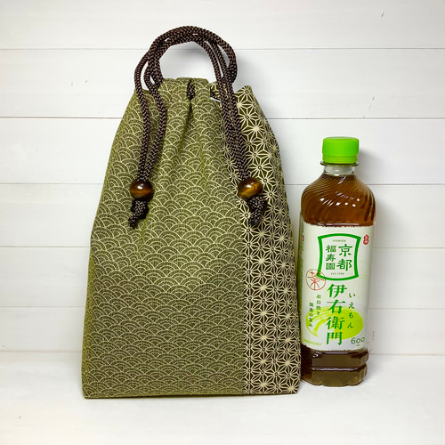 茶道具　信玄袋　合切袋　巾着袋　唐花唐草文　新品　送料込み 楽天市場】＜送料無料＞ お祭り用品 浜町高虎 刺子織 合切袋（茶） 表