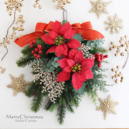 専用　クリスマス　スワッグ　レッド　2点 専用 クリスマス スワッグ レッド 2点 専用 クリスマス スワッグ