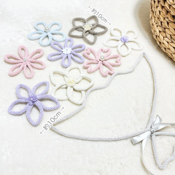 単品　花　フラワー　ウールレター 1枚目の画像