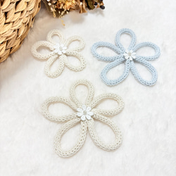 単品　花　フラワー　ウールレター 4枚目の画像