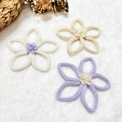 単品　花　フラワー　ウールレター 7枚目の画像