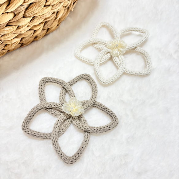 単品　花　フラワー　ウールレター 11枚目の画像