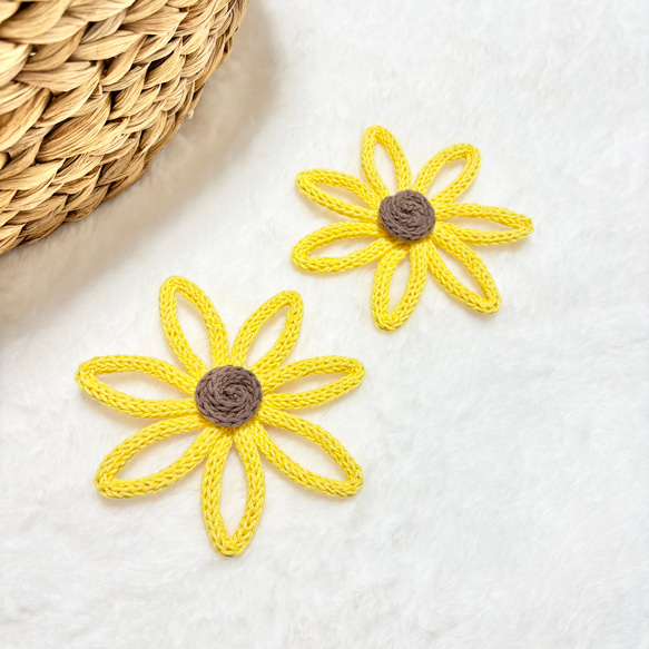 単品　花　フラワー　ウールレター 9枚目の画像