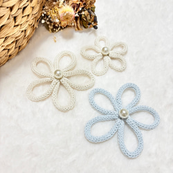 単品　花　フラワー　ウールレター 5枚目の画像