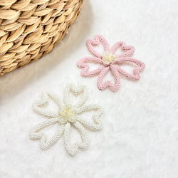 単品　花　フラワー　ウールレター 10枚目の画像