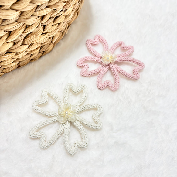 単品　花　フラワー　ウールレター 10枚目の画像