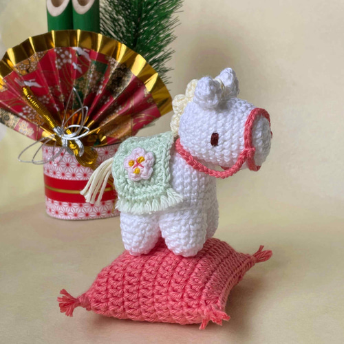 ハンドメイド　干支ぬいぐるみ　座布団付き　12体セット ハンドメイド 干支ぬいぐるみ 座布団付き 12体セット