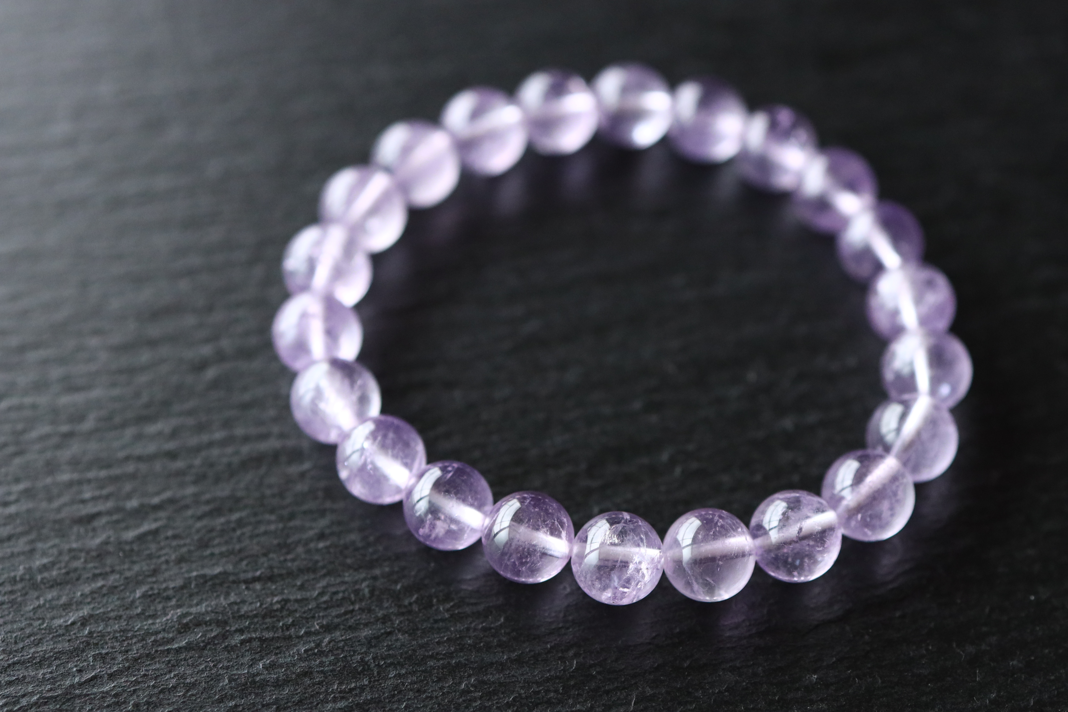 …☆プレミアムブレス☆…☆麗しの輝き・ローズアメジスト：8.5ミリ☆…☆天然石ブレスレット☆…