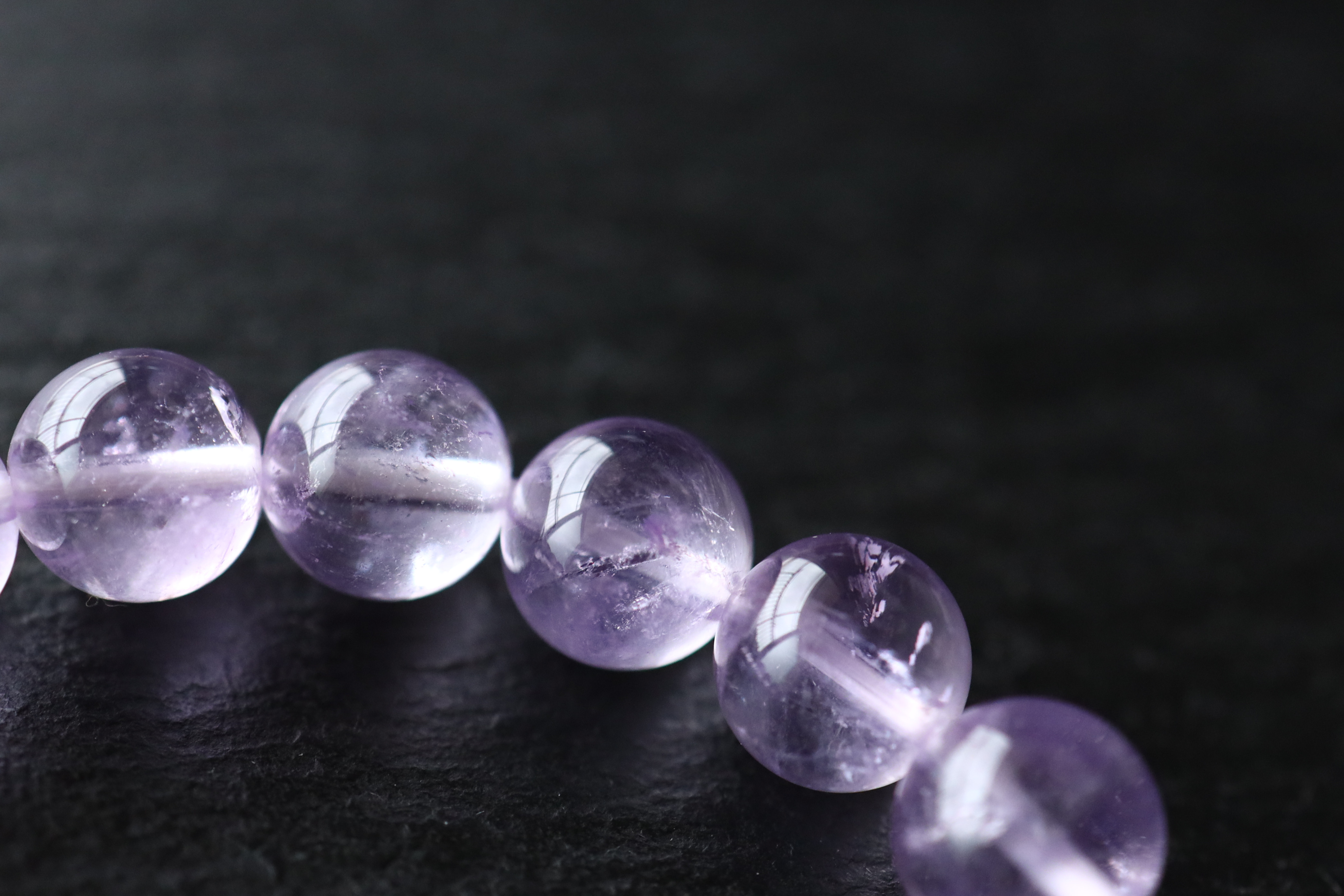 …☆プレミアムブレス☆…☆麗しの輝き・ローズアメジスト：8.5ミリ☆…☆天然石ブレスレット☆…