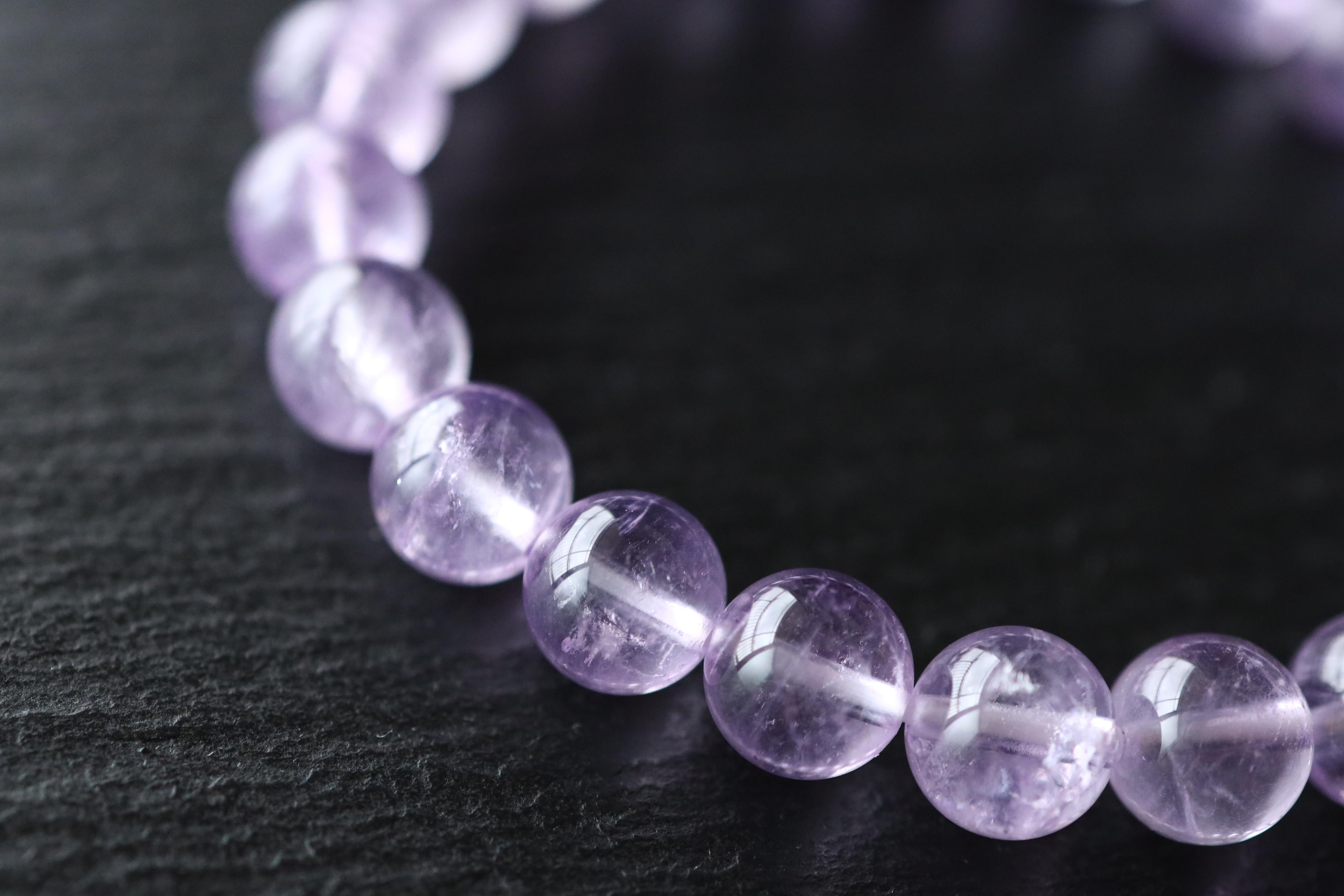 …☆プレミアムブレス☆…☆麗しの輝き・ローズアメジスト：8.5ミリ☆…☆天然石ブレスレット☆…