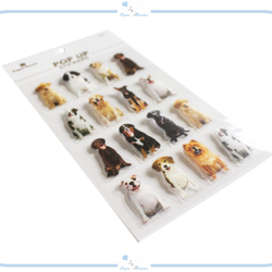 EJ143 Paper House ポップアップシール 立体 Dogs イヌ いぬ 犬 デザイン ペット アルバム作り 2枚目の画像