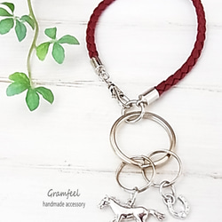 4色から選べる＊馬バックチャーム＊馬蹄チャーム付き＊干支 午年（2026