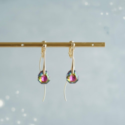 再再再販ハンドメイドアンダラクリスタル　フリーサイズリング　Ｋ16GP 再再再販アンダラクリスタル フリーサイズリング K16GP 指輪・リング