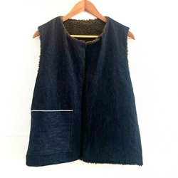 岡山デニム✖︎備後がすり　ジャンパースカートを作りました　ハンドメイド 赤耳 岡山デニム✖︎備後がすり ジャンパースカートを作りました