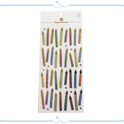 EJ145 Paper House フラットシール ホログラム Birthday Candles 誕生日 キャンドル 1枚目の画像