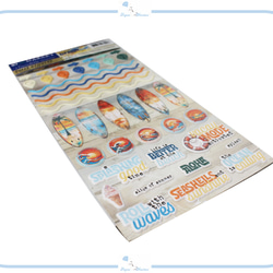 EJ148 Puffy Stickers 2Dシール ステッカーBeach Vibes Puffy ぷっくり 海 夏休み 3枚目の画像