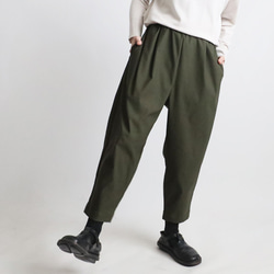 ⁂新作　８５ｃｍ丈　斜横ぐーんと伸びる伸縮ストレッチ　上下セットアップ　ノーカラージャケット　 テーパードパンツK76 13枚目の画像