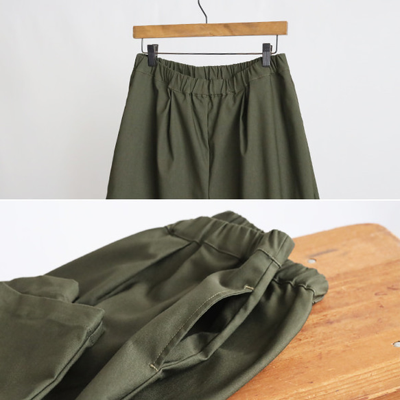 ⁂新作　８５ｃｍ丈　斜横ぐーんと伸びる伸縮ストレッチ　上下セットアップ　ノーカラージャケット　 テーパードパンツK76 9枚目の画像